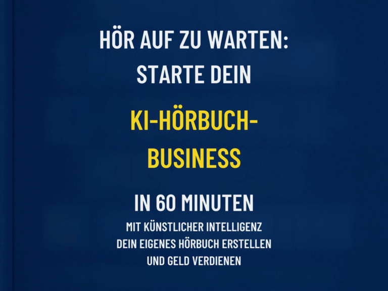 Hör auf zu warten: Starte dein KI-Hörbuch-Business in 60 Minuten